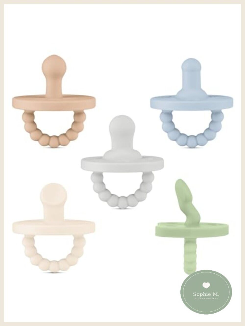Medical-Grade Silicone Pacifier Teether Starter Kit One-Piece Soothing